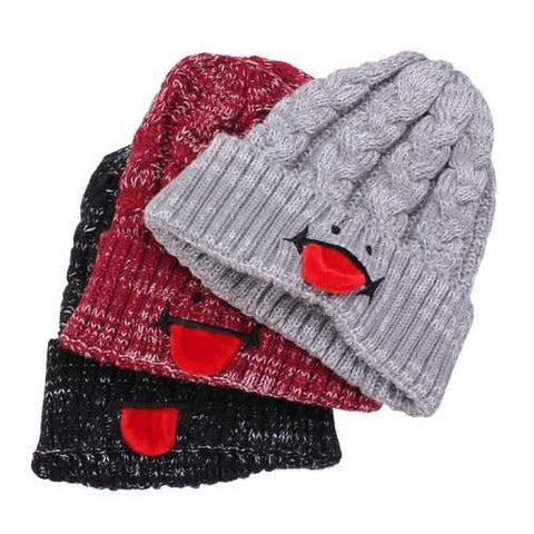 Children Kids Knit Wool Cap Boy Girl Baby Winter Warm Cute Hat