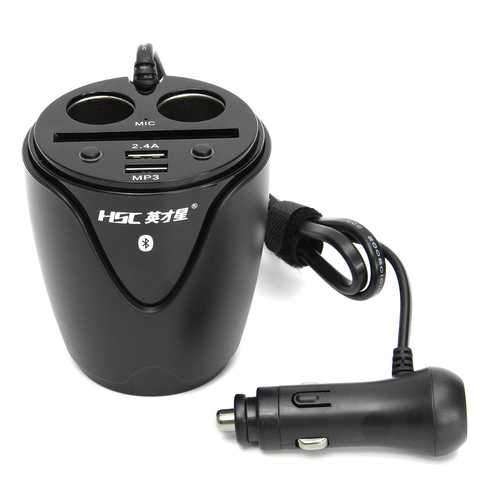 Cup Shaped Car FM Transimittervs Hands Free Wireless Bluetooth MP3 Player Kit USB Charger