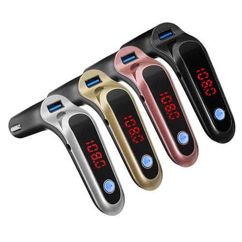 Wireless Bluetooth S7 Car FM Transmitter Modulator Car Kit MP3 Audio Player With LCD Display