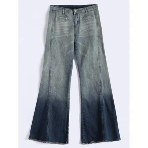 Vintage Extreme Flare Jeans - Blue L