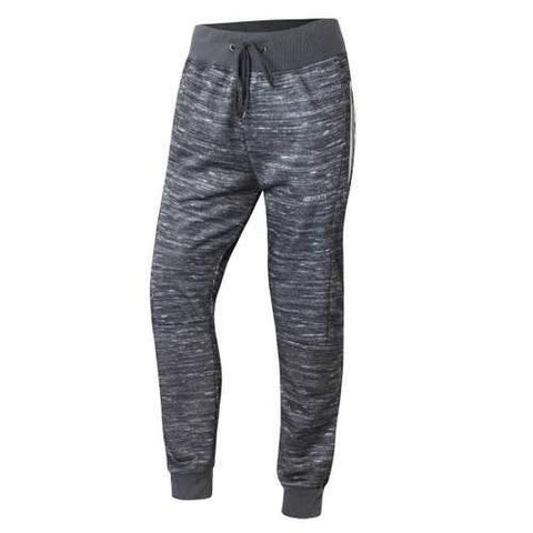 Drawstring Waist Marled Jogger Pants - Deep Gray L