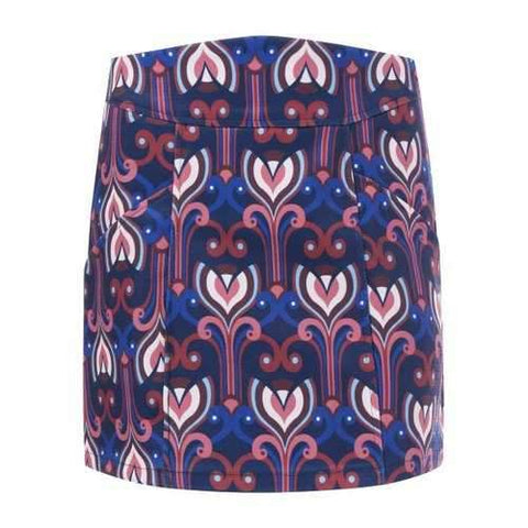 Tribe Print High Waist A Line Skirt - M