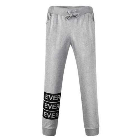 Mid Rise Drawstring Ever Jogger Pants - Gray 38