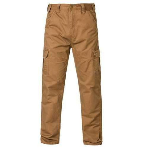 Straight Leg Pockets Cargo Chino Pants - Khaki 40