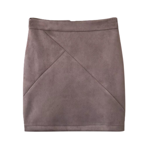 Mini Faux Suede Skirt - Smashing M