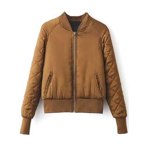 Stand Neck Padded Jacket - Ginger S