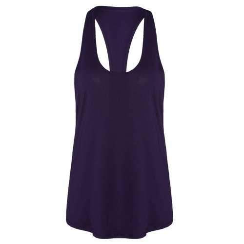 Sports Racerback Running Vest - Deep Purple M