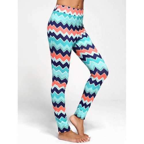 Chevron Print Flare Pants - S