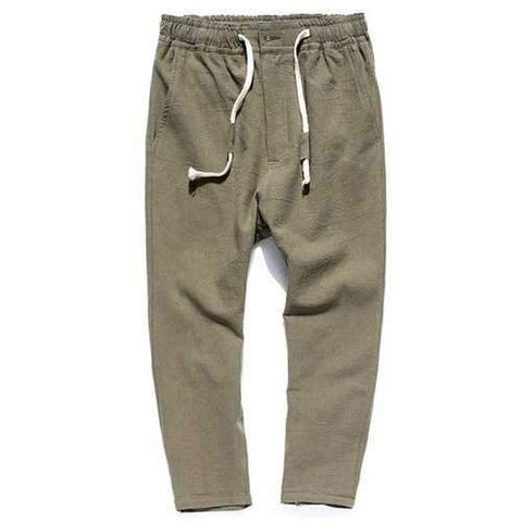 Straight Leg Drawstring Sweatpants - Army Green Xl