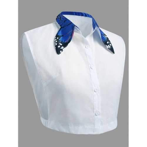 Plus Size Butterfly Collar Detachable Collar - Blue Xl