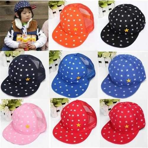 Baby Boys Kids Adjustable Baseball Hip-Hop Cap Little Star Flat Hat