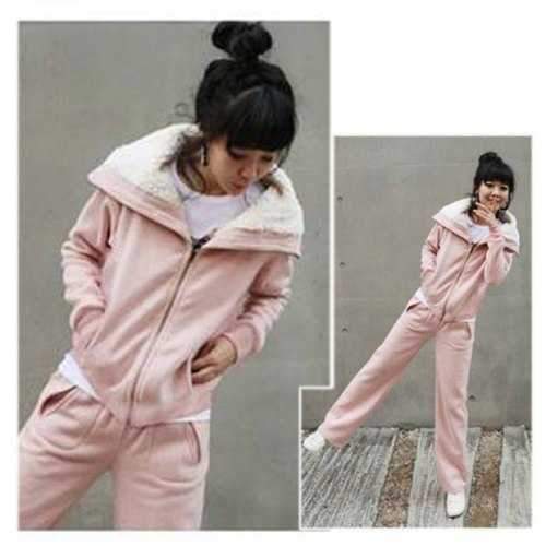 New In Corean Autumn Leisure and Comfortable Style Suits For Woman/Girl - Pink L