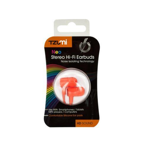 Orange Neo Stereo Hi-Fi Earbuds ( Case of 24 )