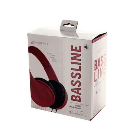 iConcepts Bassline Studio Headphones ( Case of 2 )