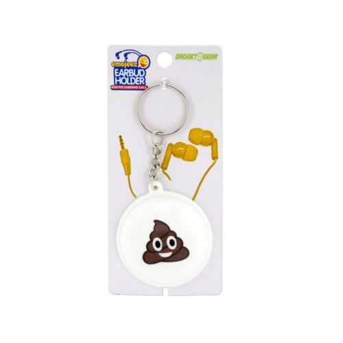 Emoticon Earbud & Cable Holder Key Chain ( Case of 24 )