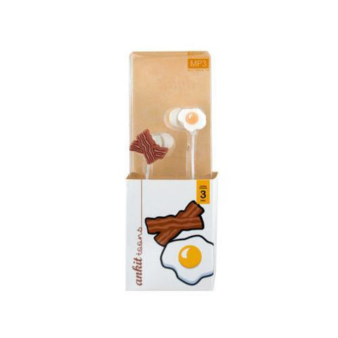 Bacon & Eggs Earbuds ( Case of 72 )