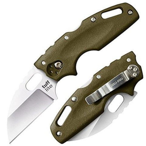 Cold Steel Tuff Lite Folder 2.5in Plain Green Polymer Handle