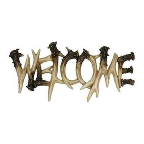 Rivers Edge Deer Antler Theme WelcomePlaque 1382