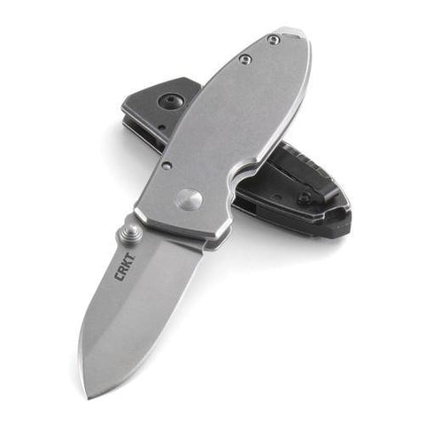 CRKT Squid Folder 2.25 in Plain Stainless Handle