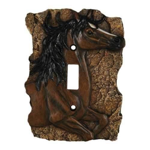 Rivers Edge New Horse Single Switch Plate Cover