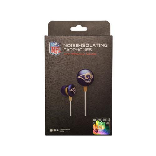 NFL Licensed St Louis Rams Earphones ( Case of 12 )