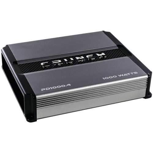 Crunch(R) PD 1000.4 POWER DRIVE 4-Channel Pro Power Bridgeable Class AB Amp (1,000 Watts max)