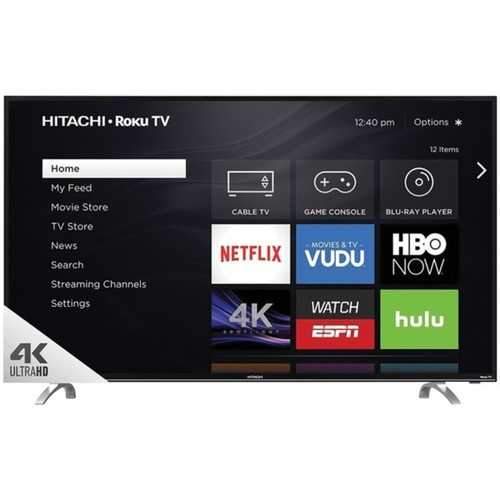 Hitachi(R) 43R80 43 4K Ultra HD LCD TV with Roku(R)