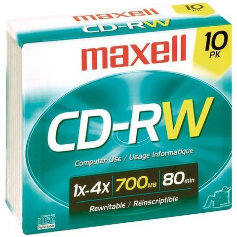 Maxell 700mb 80-minute Cd-rws (10 Pk) (pack of 1 Ea)