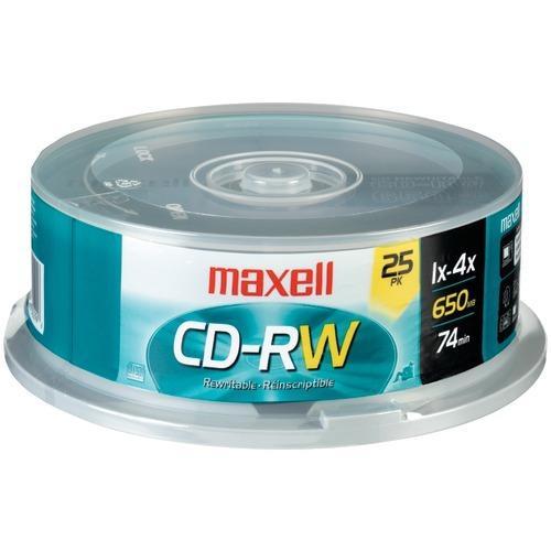 Maxell 700mb 80-minute Cd-rws (25-ct Spindle) (pack of 1 Ea)