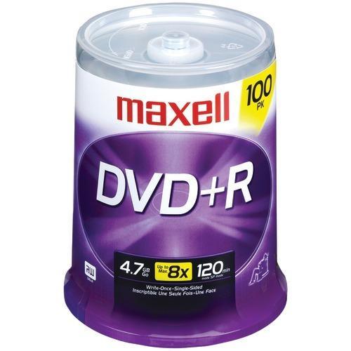 Maxell 4.7gb 120-minute Dvd+rs (100-ct Spindle) (pack of 1 Ea)