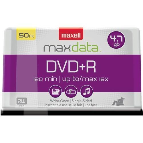 Maxell 4.7gb 120-minute Dvd+rs (50-ct Spindle) (pack of 1 Ea)