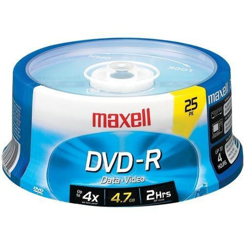 Maxell 4.7gb 120-minute Dvd-rs (25-ct Spindle) (pack of 1 Ea)