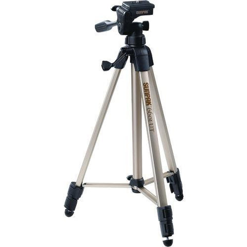 Sunpak Tripod With 3-way Pan Head (folded Height: 20.3&amp;quot;; Extended Height: 58.32&amp;quot;; Weight: 2.8lbs; Includes 2nd Quick-release Plate) (pack of 1 Ea)