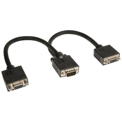 Tripp Lite Vga Monitor Y-splitter Cable&#44; 1ft (for Standard-resolution Monitors) (pack of 1 Ea)