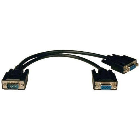 Tripp Lite Vga Monitor Y-splitter Cable&#44; 1ft (for 1600 X 1200 High-resolution Monitors) (pack of 1 Ea)