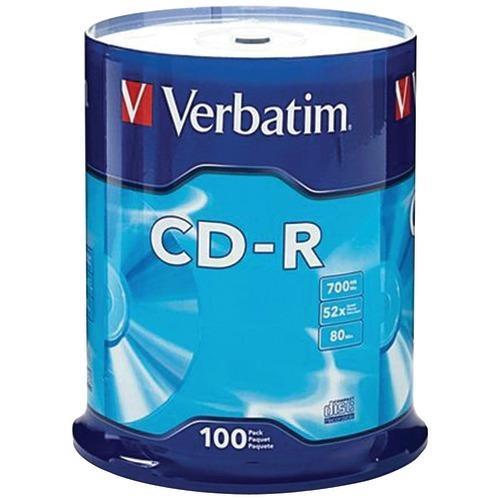 Verbatim 700mb 80-minute 52x Cd-rs (100-ct Spindle) (pack of 1 Ea)