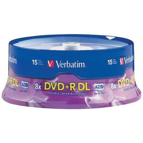 Verbatim 8.5gb Dual-layer Dvd+rs (15-ct Spindle) (pack of 1 Ea)