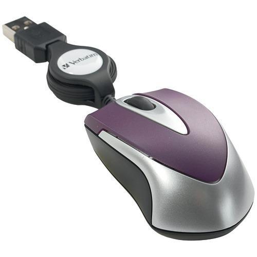 Verbatim Optical Mini Travel Mouse (purple) (pack of 1 Ea)