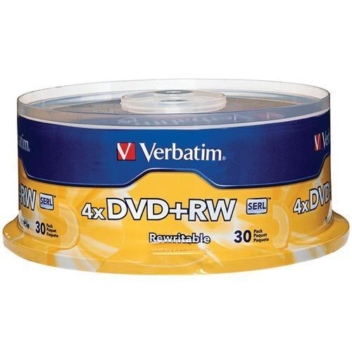 Verbatim 4.7gb 4x Dvd+rws&#44; 30-ct Spindle (pack of 1 Ea)