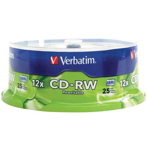 Verbatim 700mb 80-minute 4x-12x High-speed Cd-rws&#44; 25-ct Spindle (pack of 1 Ea)