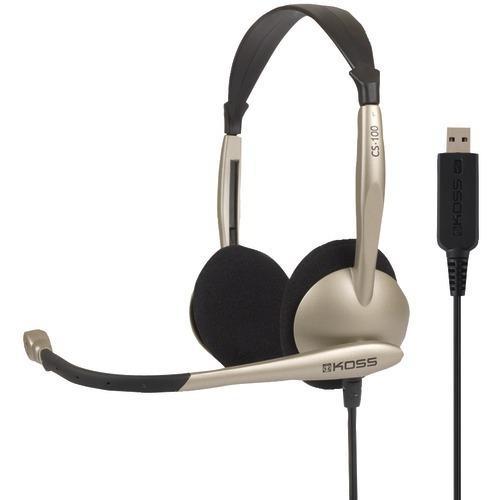 Koss Cs100 Usb On-ear&#44; Over-the-head Stereophone Headset (pack of 1 Ea)