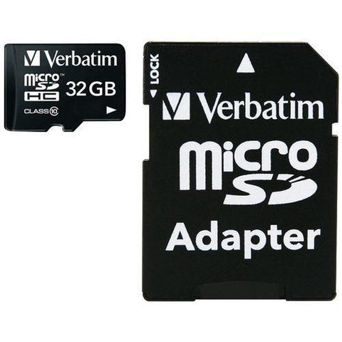 Verbatim Microsdhc Card With Adapter (32gb; Class 10) (pack of 1 Ea)