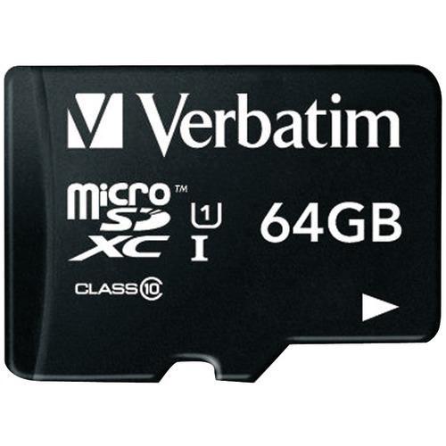 Verbatim 64gb Class 10 Microsdxc Card With Adapter (pack of 1 Ea)