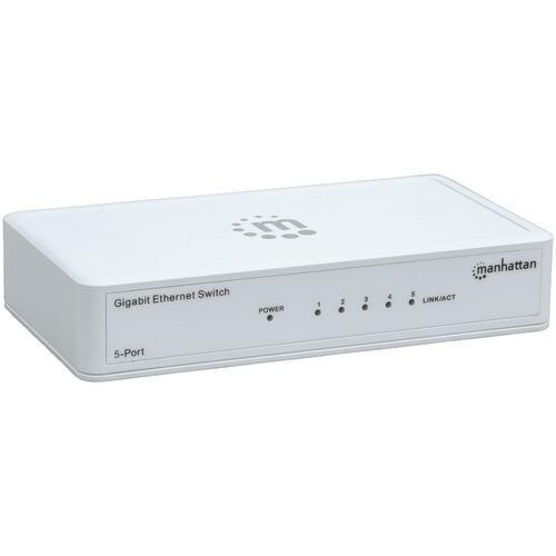 Manhattan Gigabit Ethernet Switch (5 Port) (pack of 1 Ea)