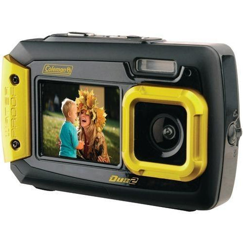 Coleman 20.0-megapixel Duo2 Dual-screen Waterproof Digital Camera (yellow) (pack of 1 Ea)