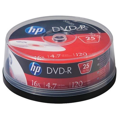 Hp 4.7gb 16x Dvd-rs (25-ct Cake Box Spindle) (pack of 1 Ea)