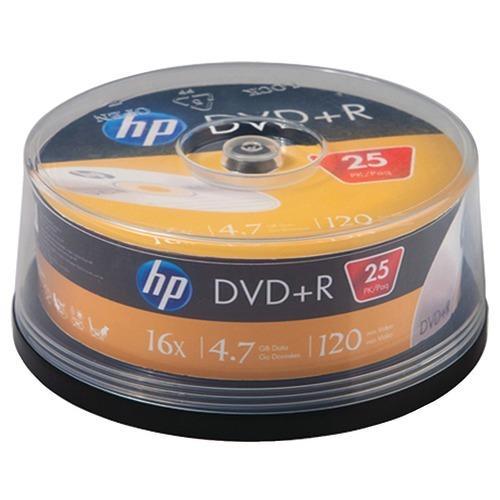 Hp 4.7gb 16x Dvd+rs (25-ct Cake Box Spindle) (pack of 1 Ea)