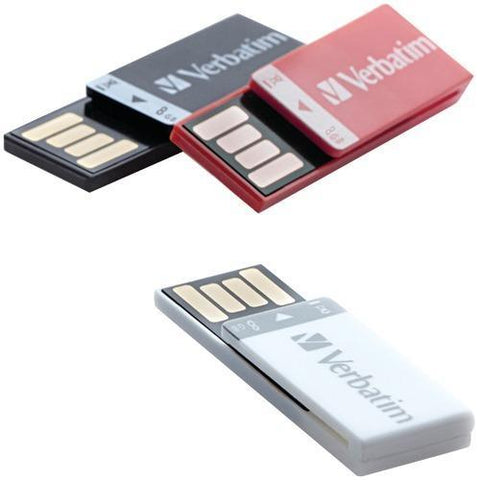 Verbatim 8gb Clip It Usb Drives&#44; 3 Pk (pack of 1 Ea)