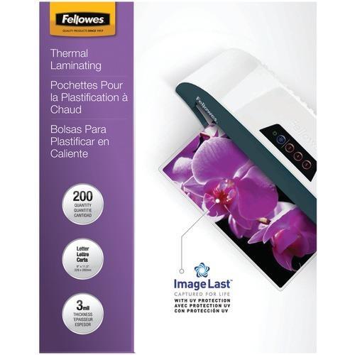 Fellowes Imagelast Laminating Pouches&#44; Letter&#44; 200pk (3mil) (pack of 1 Ea)