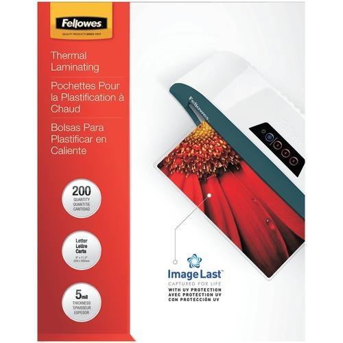 Fellowes Imagelast Laminating Pouches&#44; Letter&#44; 200pk (5mil) (pack of 1 Ea)